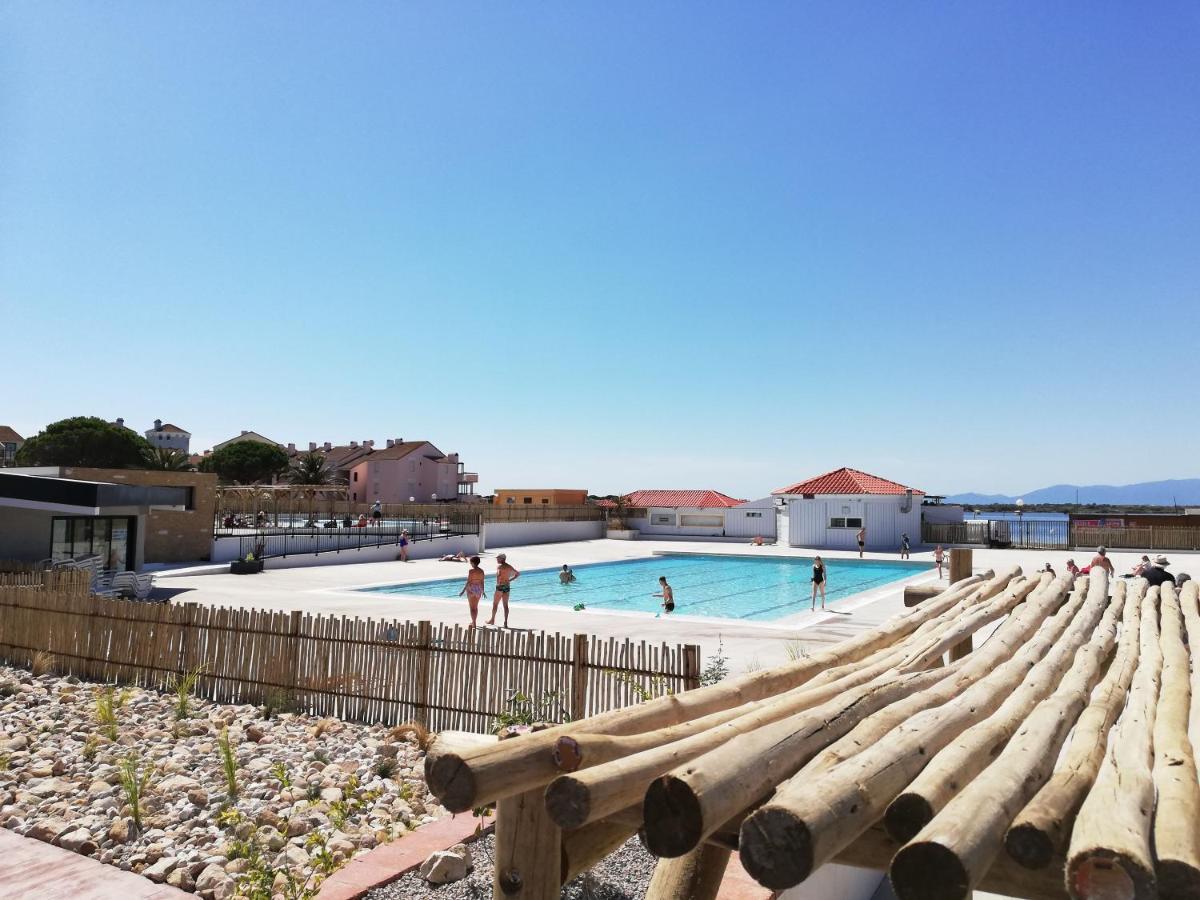 Appartement Cosy Sur La Presqu'Ile De Cap Coudalere Avec Piscine Ouverte Et Chauffee Le Barcares Bagian luar foto